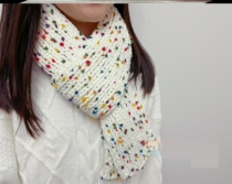 Handmade scarf finished diy scarf hand-woven finished gift for boyfriend and girlfriend colorful rainbow sugar scarf