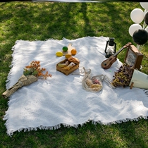 Spring Tours Picnic Mat Park Grass Cushions Ins Wind Photo Props Outdoor Picnic Camping Wild Cooking Lawn Tablecloths