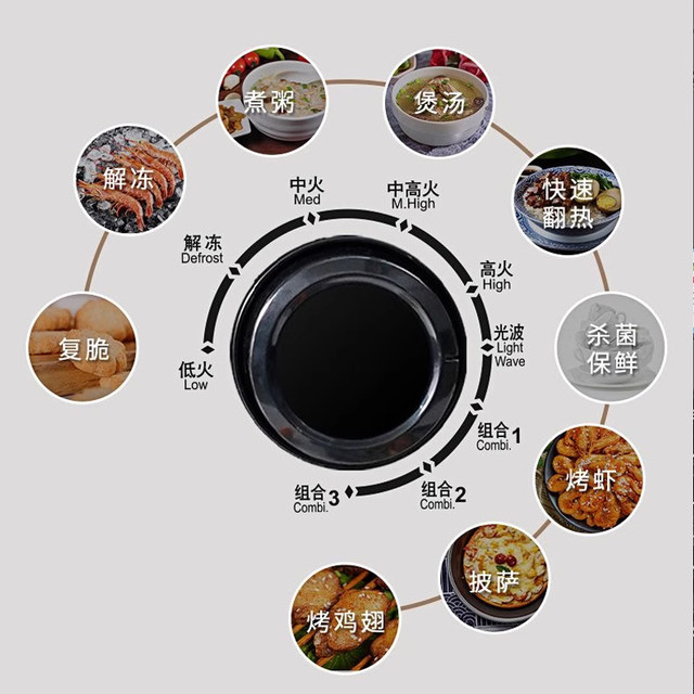 Galanz Microwave Oven Light Wave Oven Mechanical Knob Type Simple and Convenient Small Household Flat-Panel Appliance for the Elderly and Children Zsw0