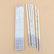 New Baking Birthday Cake Candle 6 Boxes Slim Fit Black White Romantic Creative Party Decorative supplies