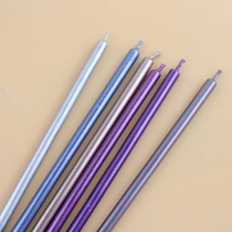 Creative Yunjin Metal Texture Slim Polished Rod Cake Candle Birthday Party Arrangement Table White Courseware Decoration Items