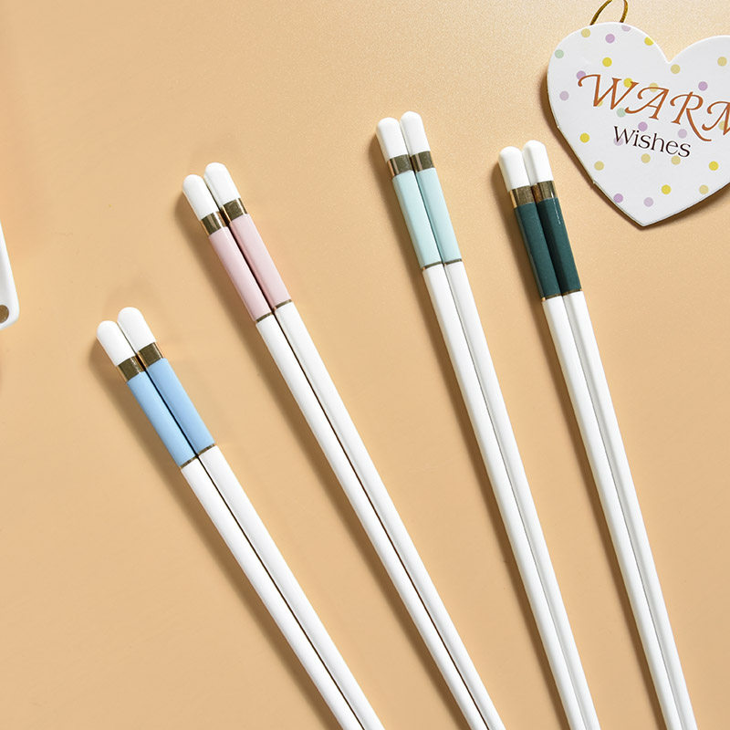Ceramic Chopsticks Short Adults Children Chopsticks Cute Teenage Girl Creative Day Ins DINNERWARE Tableware Chopsticks