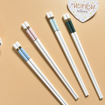 Ceramic chopsticks short adult children chopsticks good-looking cute girl creative high temperature resistant net red tableware Japanese ins