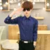 Khách sạn bồi bàn đồng phục điện ảnh dài tay nam nữ áo sơ mi màu rắn thời trang những người yêu hoang dã mặc áo sinh viên