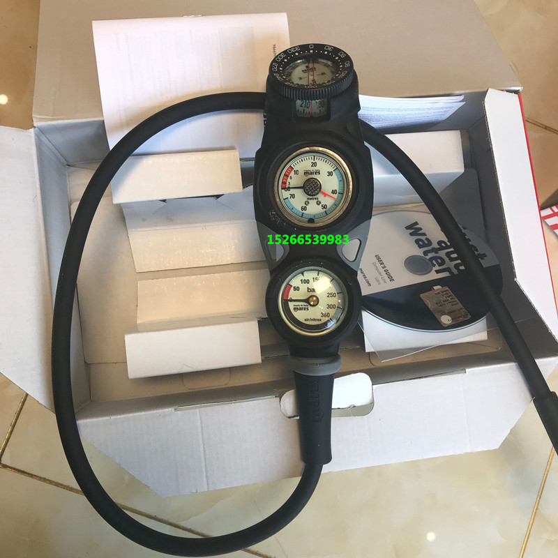 MARES Diving Triptych Pressure Meter Depth Table refer to the Northern Pin Submersible Voltmeter Multiunion Table Combination