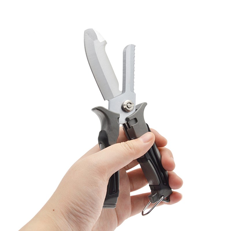 Dive scissors Dive equipment accessories cutting net life - saving line tool tip round head dive knife camping