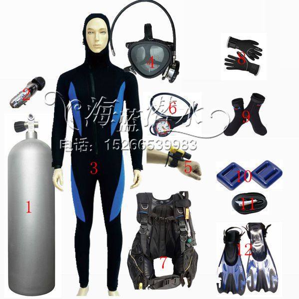 Play in Full cover Submersible Suction Aids Suit Combined Diving Equipment Full Range Supplies Submersible materials equipped with scuba diving