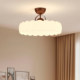 Living Room Main Light, Retro New Chinese-Style Ceiling Light, Mid-Century American-Style Walnut Wood Dining Room Chandelier, Bedroom Study Lighting Fixtures