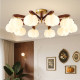 Living Room Lamp, French Mid-Century Style, 2025 New Model, Hall Ceiling Lamp, Guangdong Zhongshan Whole House Package Combination Lighting Fixtures