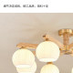 Natural Wood Style Living Room Chandelier, Bedroom Dining Room Japanese-Style Cream Lighting Set, Whole House Package 2026 New Model