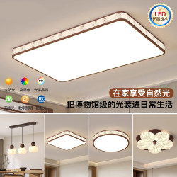 Living Room Main Light 2026 New Model Song-Style Aesthetic Mid-Century Ceiling Light Mid-Century Walnut Color Whole House Lighting Fixtures