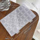 Fixed 24 grid transparent PP plastic storage box rubber band beaded screw hardware tool accessories accessories sorting box