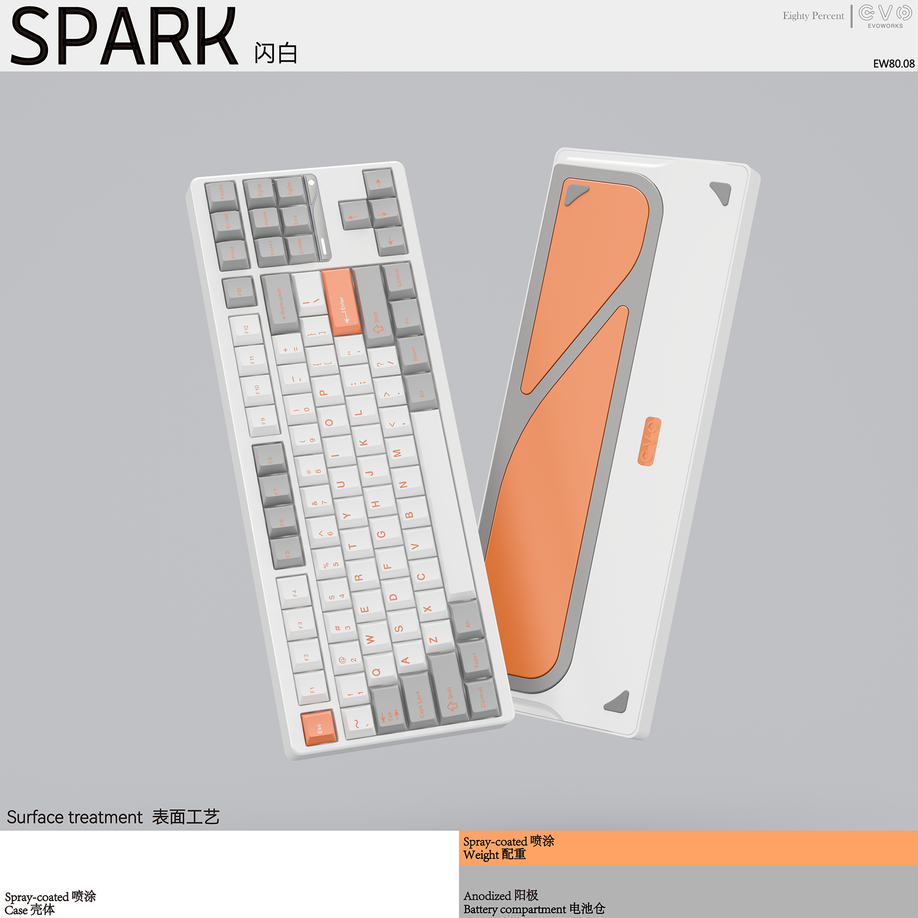 cnc加工/铣床 ticktype机械键盘evo80三模2.4g蓝牙hifi成品办公游戏线 线性铝坨坨