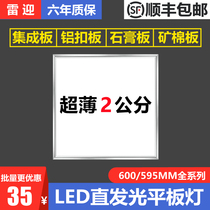 Integrated ceiling 60x60led flat panel light 600x600LED Gypsum board mineral wool board 595x595LED engineering light