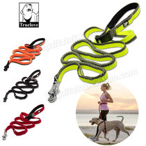 Dog running traction rope anti-explosion punching system waist medium large canine wool samo outdoor telescopic dog rope dog chain