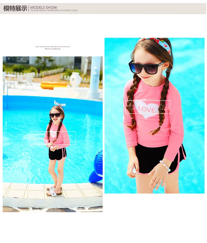 Áo tắm trẻ em Hàn Quốc 2018 dễ thương áo tắm chống nắng tay dài cho bé gái trong bộ đồ bơi bé trai nhanh khô - Bộ đồ bơi của Kid