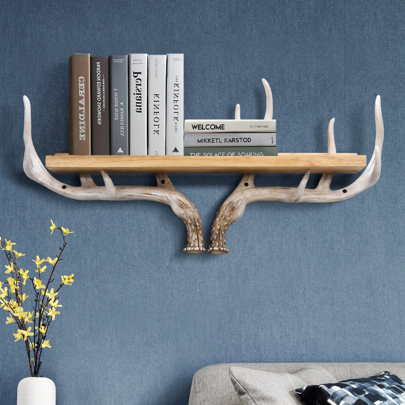 Nordic Modern Deer Antlers Hooks Into Door Key Wall-mounted Shelf Creative Doorway Wall Containing Decorated Clothes Hangers