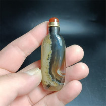 G19 agate snuff bottle natural handmade