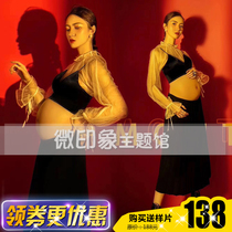 294 Black thin fashion modern pregnant woman sexy art photo expectant mommy photo photography building theme clothing