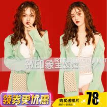 2114 trendy sexy mens clothing big Fan small fresh one-piece clothing photography building photo private room theme clothing