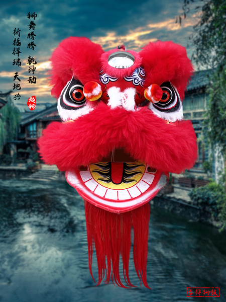 6inch 9inch 12inch Lion Head Dance Props, Lion Headgear, Lion Dance Flower Basket Ornaments, Small Lion Decoration Props, Children's Lion Dance Props