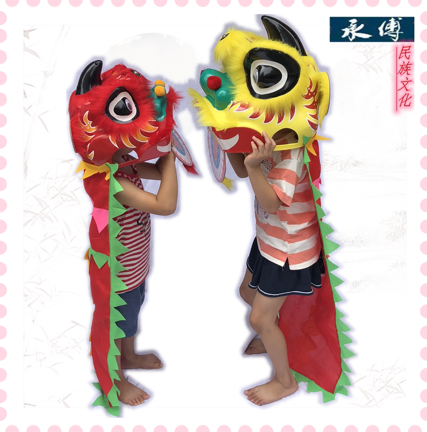 Foshan Children's suit Dance Lions Toddlers Toddlers Toys Lion Props Birthday Gifts Small Gong stands for the show