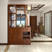 Small household solid wood Hall cabinet living room simple modern partition cabinet porch cabinet entrance wine cabinet shoe cabinet Hall