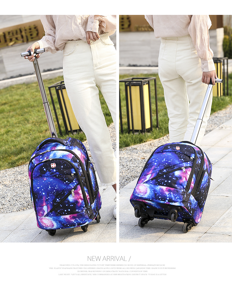 Universal bánh xe đẩy túi nam du lịch ngoài trời túi 16 inch đòn bẩy học sinh trung học túi ánh sáng túi nội trú 18 inch - Va li vali kéo du lịch