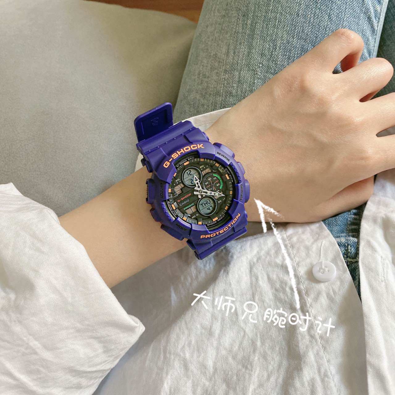 Japan CasioCASIOG SHOCK full purple sports watch men and women couple street sports watch