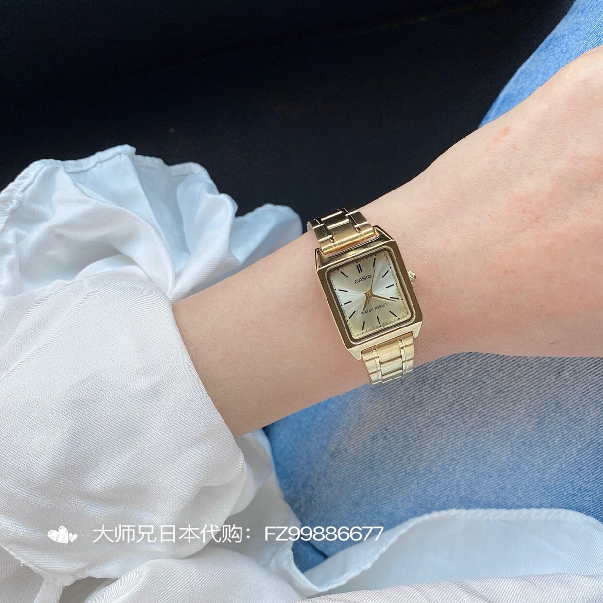 CASIOCasio Retro Steel Band Small Square Watch｜Japanese ins style girls watch