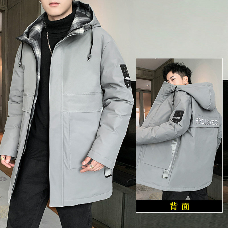 Padded men's winter 2020 new trend in the long version of the padded jacket windproof warm and thick down padded jacket