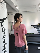 VALVOELITE Fitness Clothing Women Loose Summer Running T-shirt Short Sleeve Sports Blouse Big Code Yoga Clothing