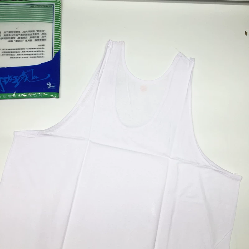 Mã hóa đan Hoa hồng trắng Bông nam Vest Vest tuổi trung niên Old Hurdle Sweat Vest 5 miếng áo ngực học sinh