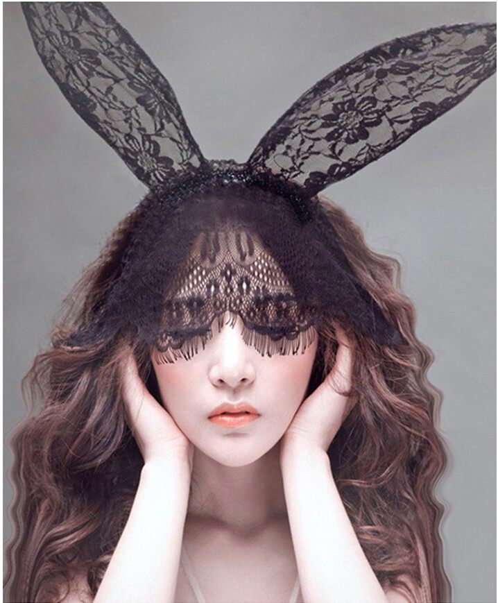 Sexy lingerie Feather necklace Catwoman uniform Rabbit ears Hair band accessories Sexy cute seduction girl masquerade party