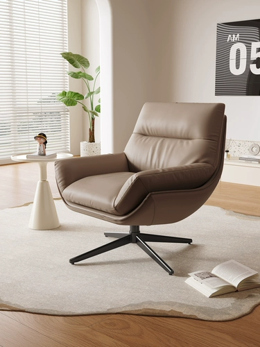 Вращающийся на 360 градусов одиночный диван, кресло для отдыха, безбарьерное, высококачественное эргономичное кресло из кожи Напа для дома