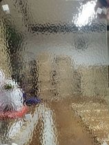 超白金碧莎压花艺术玻璃半透定制屏简约风隔断玄关钢化