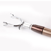 Aluminum alloy telescopic garment fork support hanger balcony stainless steel clothes clothes fork pick clothes stick fork clothes stick clothes stick clothes Bar