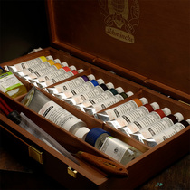 Imported Shimink MUSSINI artist-grade classical oil paint set painter sketch wooden box