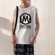 2020 mùa hè mới vest t-shirt nam sinh viên Kobe thư vai in thường top thể thao T tay thủy triều