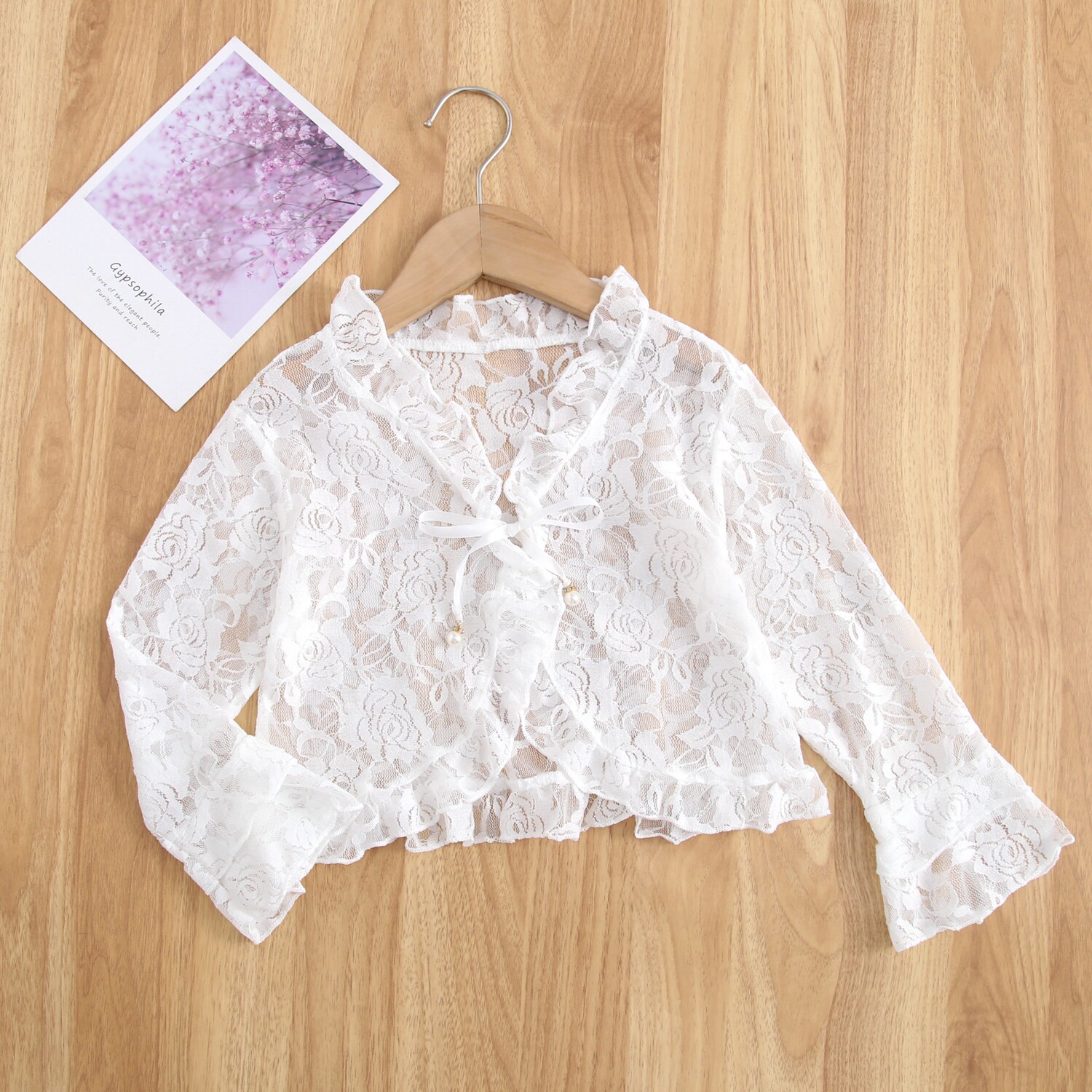 夏日必备！女童蕾丝镂空披肩，防晒又洋气，妈妈们快看过来✨