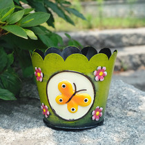 Foreign trade export tail goods iron decorative flower basin bottom non-porous