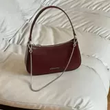 Кожаная сумка через плечо, лампа в виде луны, небольшая сумка, сумка на одно плечо, цепь, сумка подмышку, из натуральной кожи