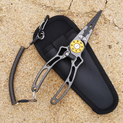 Almighty Eagle Extra Long Multi-function Lua Pliers Aluminum Alloy Portable Fishing Pliers Hook Picking Pliers PE Fishing Line Scissors