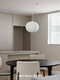 Italian Glo Ball Vintage Cream Pendant Light for Dining Room, Bedroom, Balcony, Entryway, Study, Tuscany Lamp