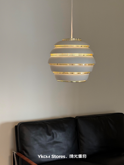 Vintage Nordic Artek Honeycomb Pendant Light for Dining Room, Living Room, Bar, Study, Metal Hanging Light