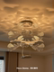 Italian French-Style Light Luxury Living Room Suspended Petal Chandelier, Dining Room Bedroom Designer Italian Modern Butterfly Chandelier