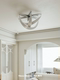 Medieval-Style French Nordic Minimalist Living Room Crescent Ceiling Lamp Villa Bedroom Study Dining Room Designer Main Light