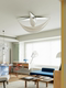 Medieval-Style French Nordic Minimalist Living Room Crescent Ceiling Lamp Villa Bedroom Study Dining Room Designer Main Light