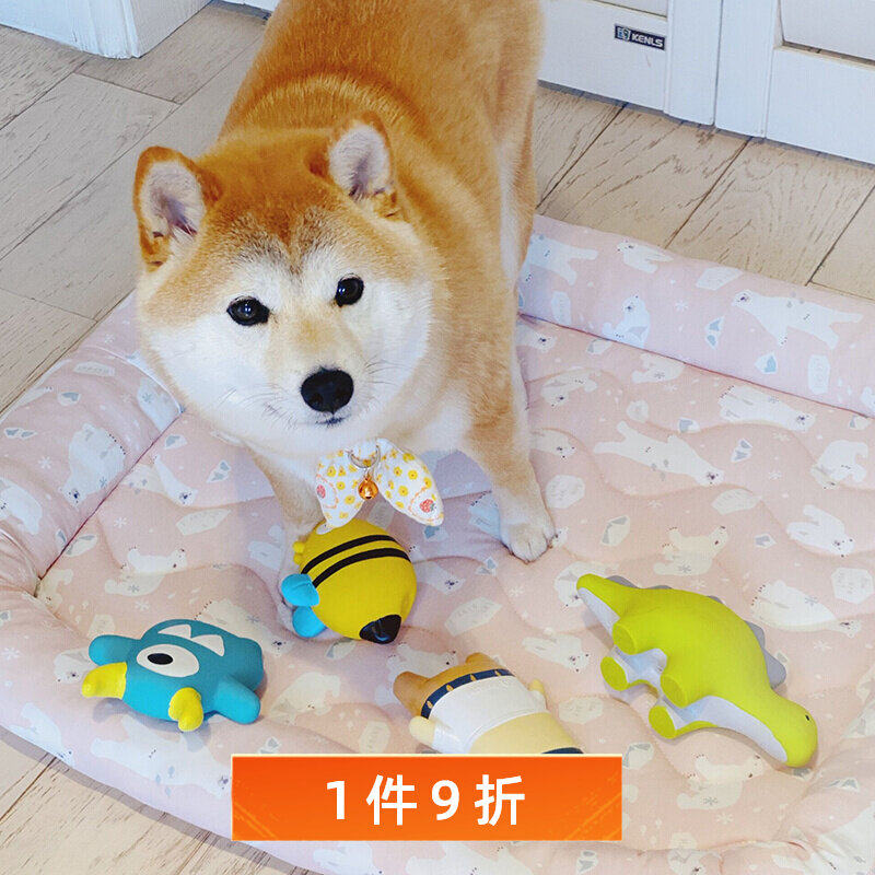 Shiba Dog Toy Qmonster Bite-resistant Latex Molar Bite-resistant Interactive Solitude Doll Koji Pet Products