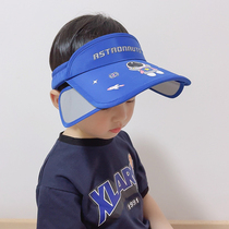 Childrens hat Summer sun hat sunscreen Anti-UV male and female sun hat baby empty top hat 2022 new